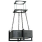2nd Ave Lighting Quadrato 22" Brew Pendant in Natural Steel Finish