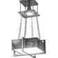 2nd Ave Lighting Quadrato 22" Brew Pendant in Satin Clear Finish