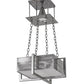 2nd Ave Lighting Quadrato 22" Brew Pendant in Satin Clear Finish