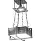 2nd Ave Lighting Quadrato 22" Brew Pendant in Satin Clear Finish
