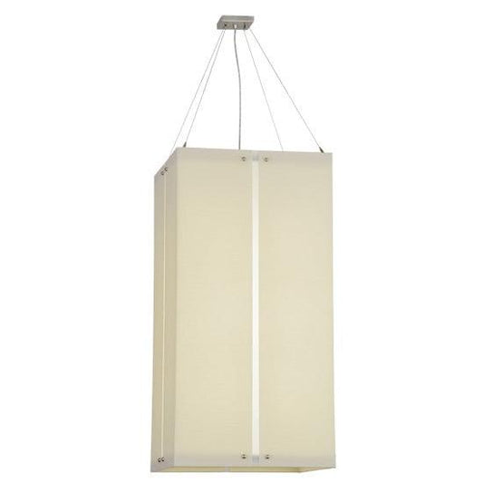 2nd Ave Lighting Quadrato 22" Linne Pendant With Nickel Finish