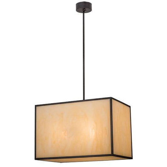 2nd Ave Lighting Quadrato 24" Kessler Pendant in Chestnut Finish