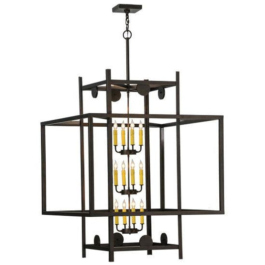 2nd Ave Lighting Quadrato 36" Uma Pendant in Mahogany Bronze Finish