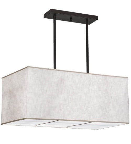 2nd Ave Lighting Quadrato 42" Linear Oblong Pendant With Timeless Bronze Finish