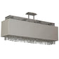 2nd Ave Lighting Quadrato 48" Long Carinthia Oblong Pendant in Chrome Finish