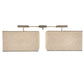 2nd Ave Lighting Quadrato 55" Long 2 LT Pendant in Weatherable Silver Finish