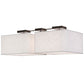 2nd Ave Lighting Quadrato 55" Wide 2 LT Pendant in Timeless Bronze