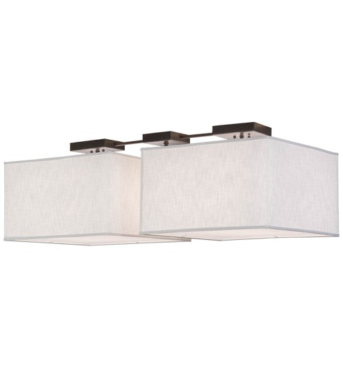 2nd Ave Lighting Quadrato 55" Wide 2 LT Pendant in Timeless Bronze