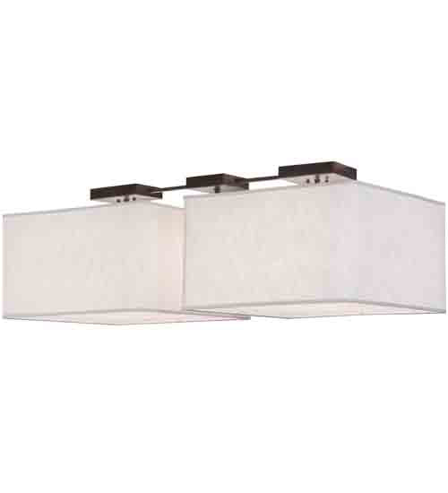 2nd Ave Lighting Quadrato 55" Wide 2 LT Pendant in Timeless Bronze