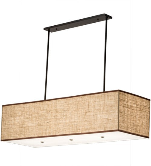 2nd Ave Lighting Quadrato 59" Lounge Oblong Pendant in Timeless Bronze