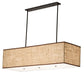 2nd Ave Lighting Quadrato 59" Lounge Oblong Pendant in Timeless Bronze