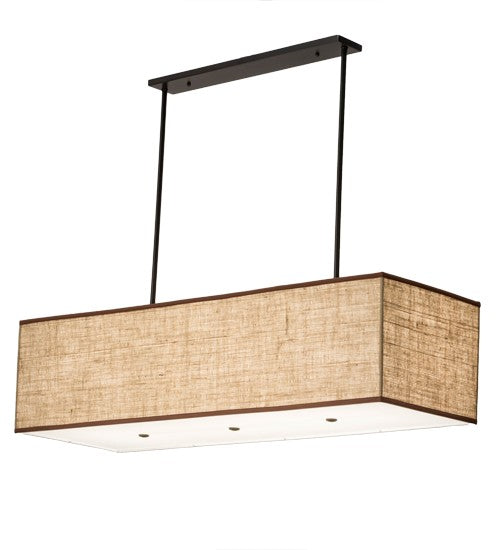 2nd Ave Lighting Quadrato 59" Lounge Oblong Pendant in Timeless Bronze