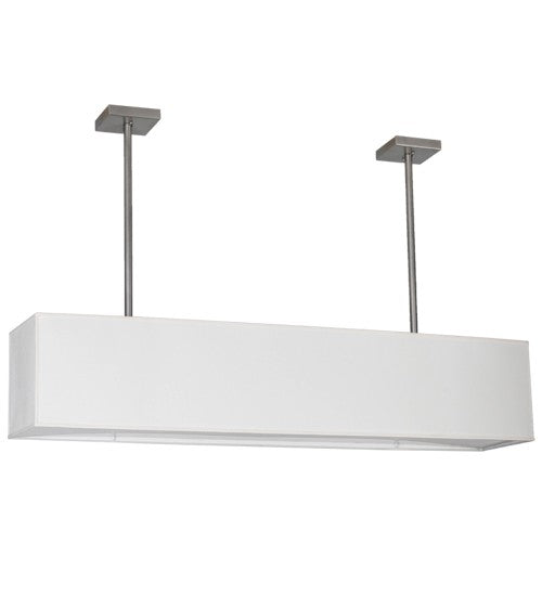 2nd Ave Lighting Quadrato 60" Linear Oblong Pendant in Nickel Finish