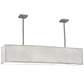 2nd Ave Lighting Quadrato 60" Linear Oblong Pendant in Nickel Finish