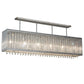 2nd Ave Lighting Quadrato 61" Graz Oblong Pendant in Chrome Finish