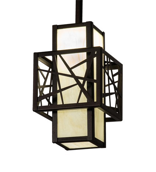 2nd Ave Lighting Quadrato 7" Rich Umador Pendant in Dark Bronze Finish