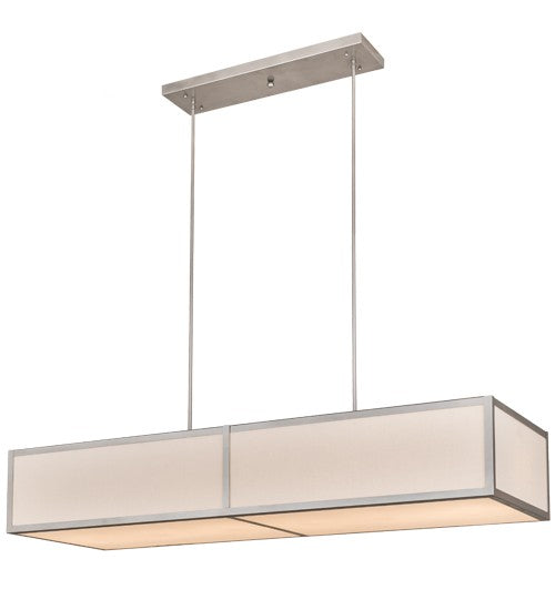 2nd Ave Lighting Quadrato 72" Long Oblong Pendant in Nickel Finish