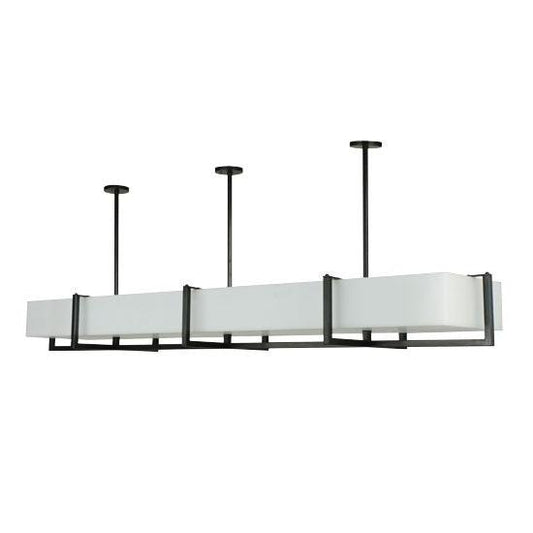2nd Ave Lighting Quadrato Brew Oblong Pendant in Natural Steel Finish