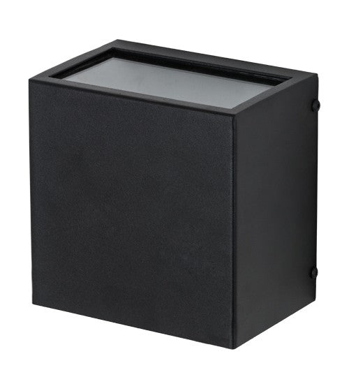 2nd Ave Lighting Quadrato Palazzo 6" Wall Sconce in Textured Black Finish