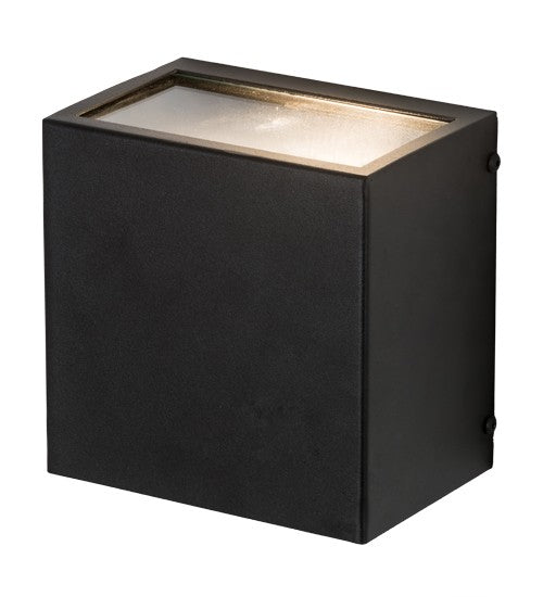2nd Ave Lighting Quadrato Palazzo 6" Wall Sconce in Textured Black Finish