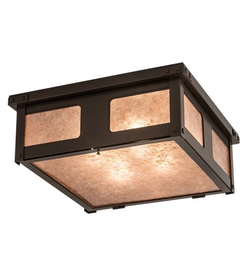 2nd Ave Lighting Quezon 24" Square Flushmount in Timeless Bronze Finish