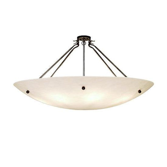 2nd Ave Lighting Quinby 48" Wide Inverted Pendant in Antique Iron Gate Finish