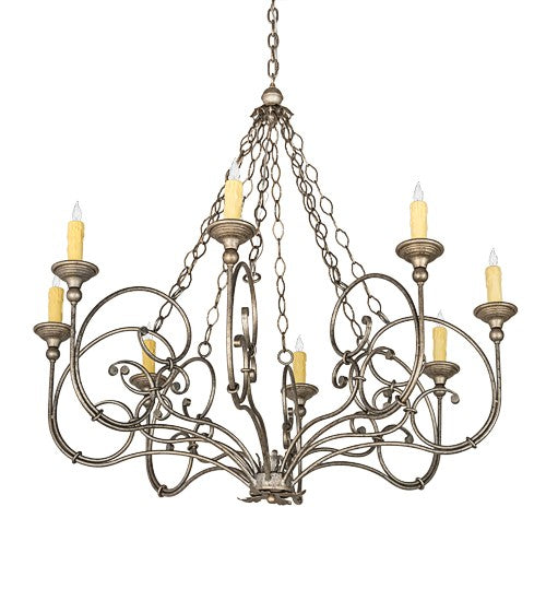 2nd Ave Lighting Rachelle 42" Wide 8 Light Chandelier in Corinth Finish