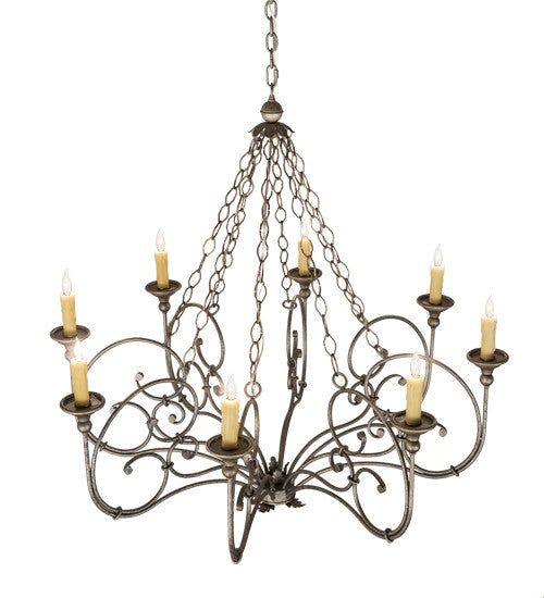 2nd Ave Lighting Rachelle 42" Wide 8 Light Chandelier in Corinth Finish
