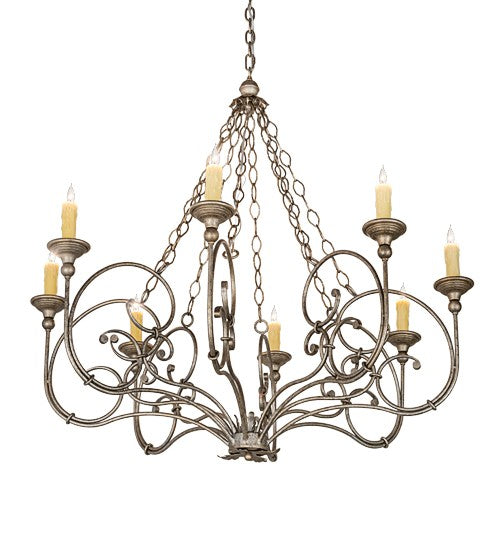 2nd Ave Lighting Rachelle 42" Wide 8 Light Chandelier in Corinth Finish