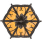 2nd Ave Lighting Radha 10.5" Semi-Flushmount in Chestnut Finish
