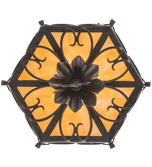 2nd Ave Lighting Radha 10.5" Semi-Flushmount in Chestnut Finish