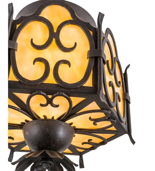 2nd Ave Lighting Radha 10.5" Semi-Flushmount in Chestnut Finish
