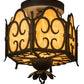 2nd Ave Lighting Radha 10.5" Semi-Flushmount in Chestnut Finish