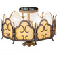 2nd Ave Lighting Radha 14" Flushmount in Textured Cajun Spice Finish