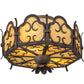 2nd Ave Lighting Radha 14" Flushmount in Textured Cajun Spice Finish