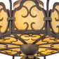 2nd Ave Lighting Radha 14" Flushmount in Textured Cajun Spice Finish