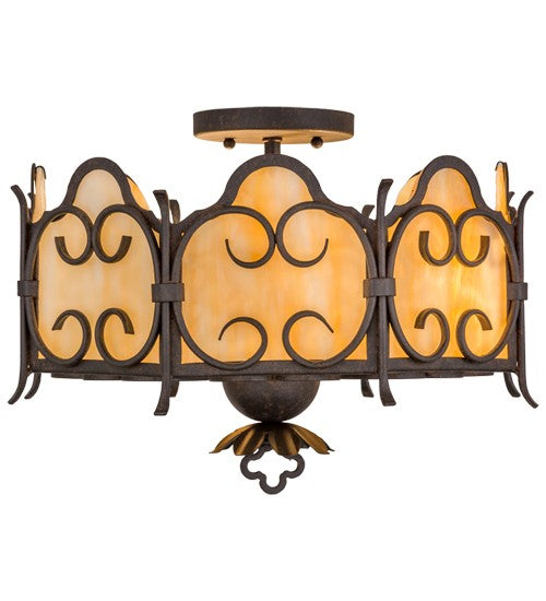 2nd Ave Lighting Radha 16" Flushmount in Chestnut Finish