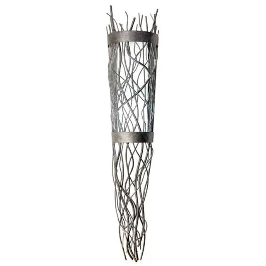 2nd Ave Lighting Rama 10" 2-Light E26 Base Pewter Wall Sconce