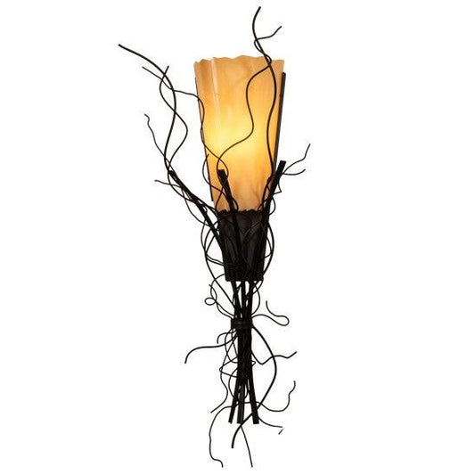 2nd Ave Lighting Rama 18" Wide Wall Sconce in Blackwash Finish