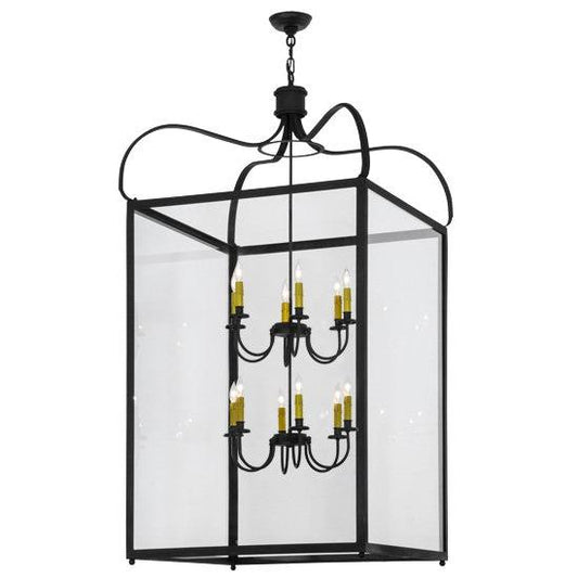 2nd Ave Lighting Rennes 30" 12 LT Pendant in Charred Iron Finish