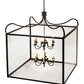 2nd Ave Lighting Rennes 43" Square 12 LT Pendant in Wrought Iron Finish