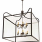 2nd Ave Lighting Rennes 43" Square 12 LT Pendant in Wrought Iron Finish