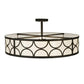 2nd Ave Lighting Revival 36" Wide Deco Cilindro Semi-Flushmount in Oil Rubbed Bronze