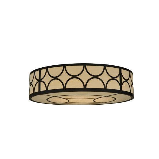 2nd Ave Lighting Revival 48" Wide Deco Cilindro Flushmount in Oil Rubbed Bronze