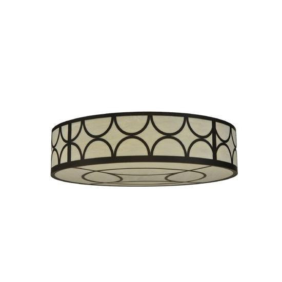 2nd Ave Lighting Revival 48" Wide Deco Cilindro Flushmount in Oil Rubbed Bronze
