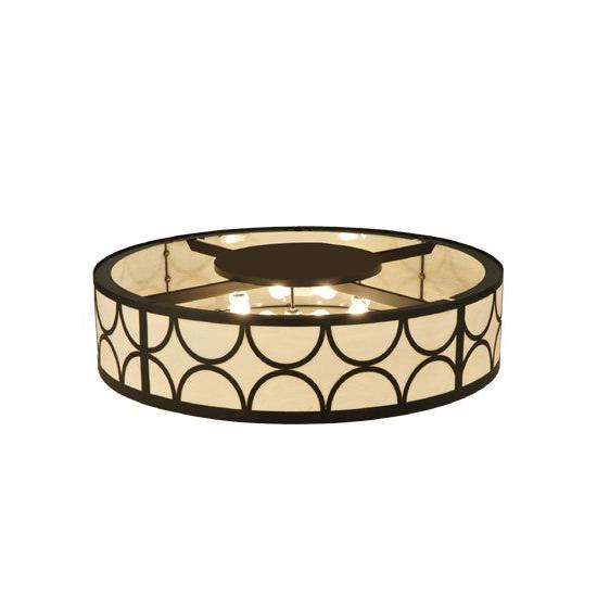 2nd Ave Lighting Revival 48" Wide Deco Cilindro Flushmount in Oil Rubbed Bronze