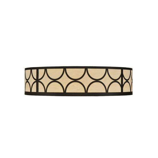 2nd Ave Lighting Revival 48" Wide Deco Cilindro Flushmount in Oil Rubbed Bronze