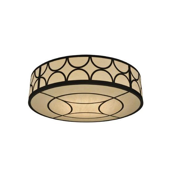 2nd Ave Lighting Revival 48" Wide Deco Cilindro Flushmount in Oil Rubbed Bronze