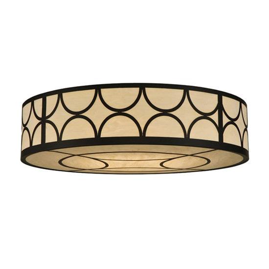 2nd Ave Lighting Revival 48" Wide Deco Cilindro Flushmount in Oil Rubbed Bronze