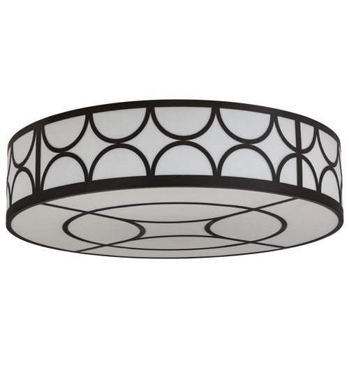 2nd Ave Lighting Revival 60" Deco Cilindro Flushmount in Timeless Bronze Finish